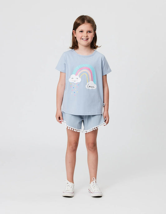 KISSED BY RADICOOL RAINBOW LOVE TEE