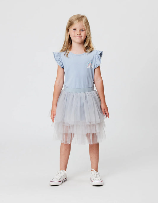 KISSED BY RADICOOL RAINBOW BADGE FRILL TUTU