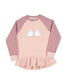 KISSED BY RADICOOL SNOW FAIRY RAGLAN CREW WITH FRILL