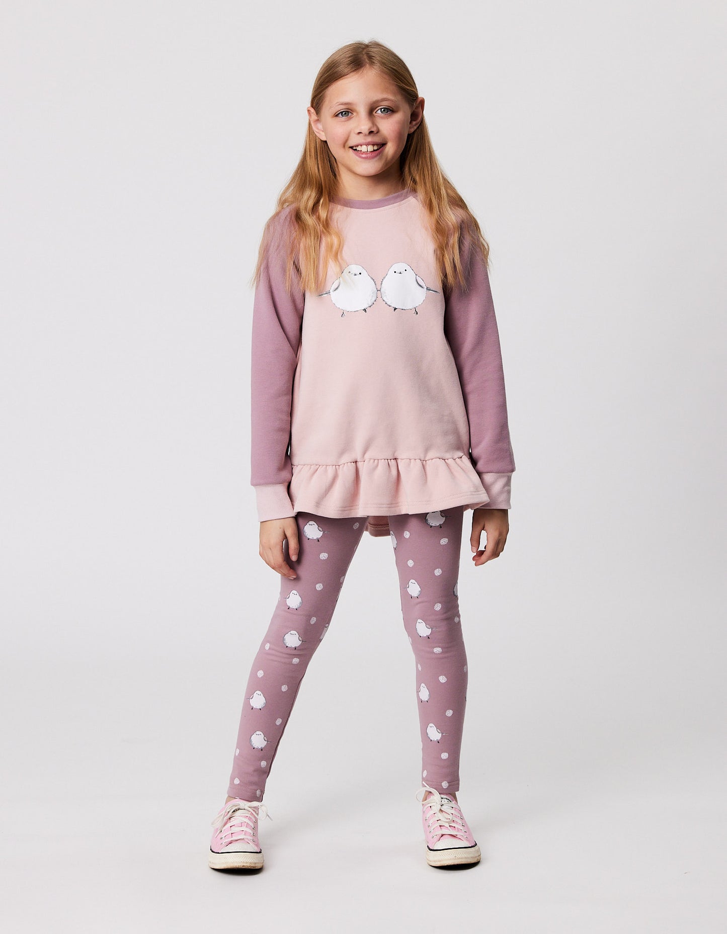 KISSED BY RADICOOL SNOW FAIRY RAGLAN CREW WITH FRILL