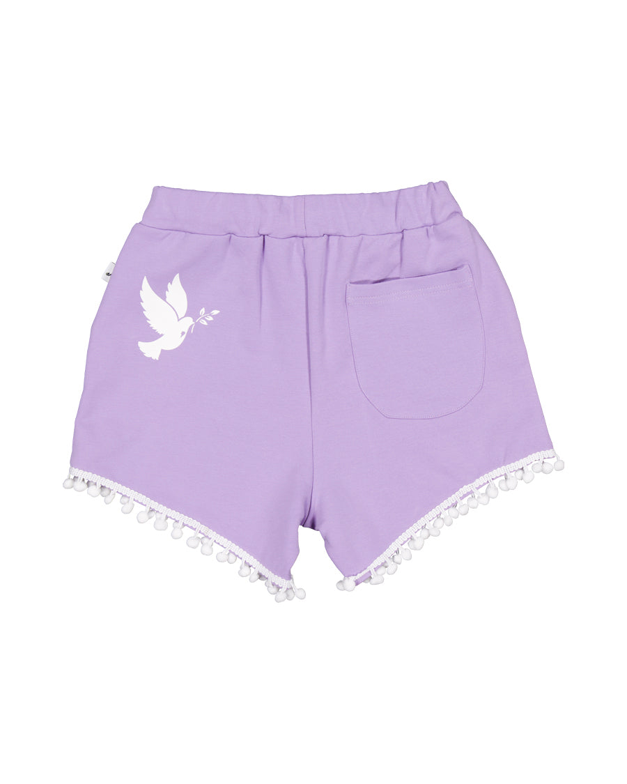 KISSED BY RADICOOL LILAC BOBBLE SHORT