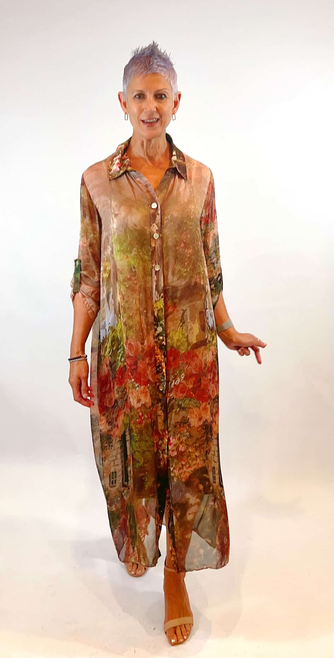 LA STRADA SILK SHIRT DRESS