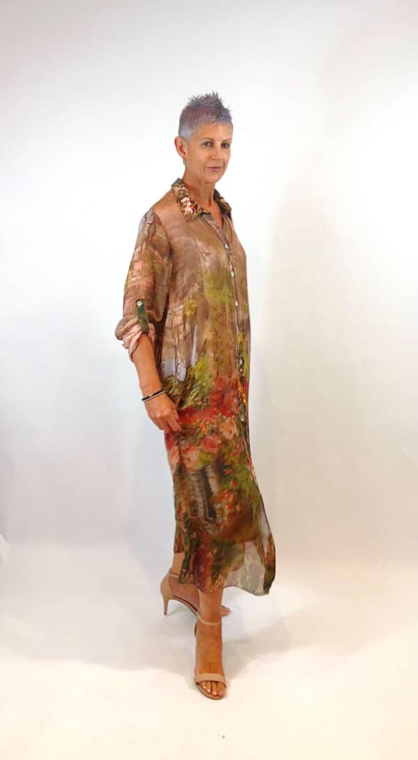 LA STRADA SILK SHIRT DRESS