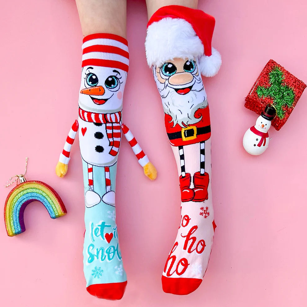 MADMIA SANTA AND SNOMAN SOCKS