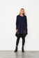 HOLMES & FALLON NAVY JAQUARD TUNIC