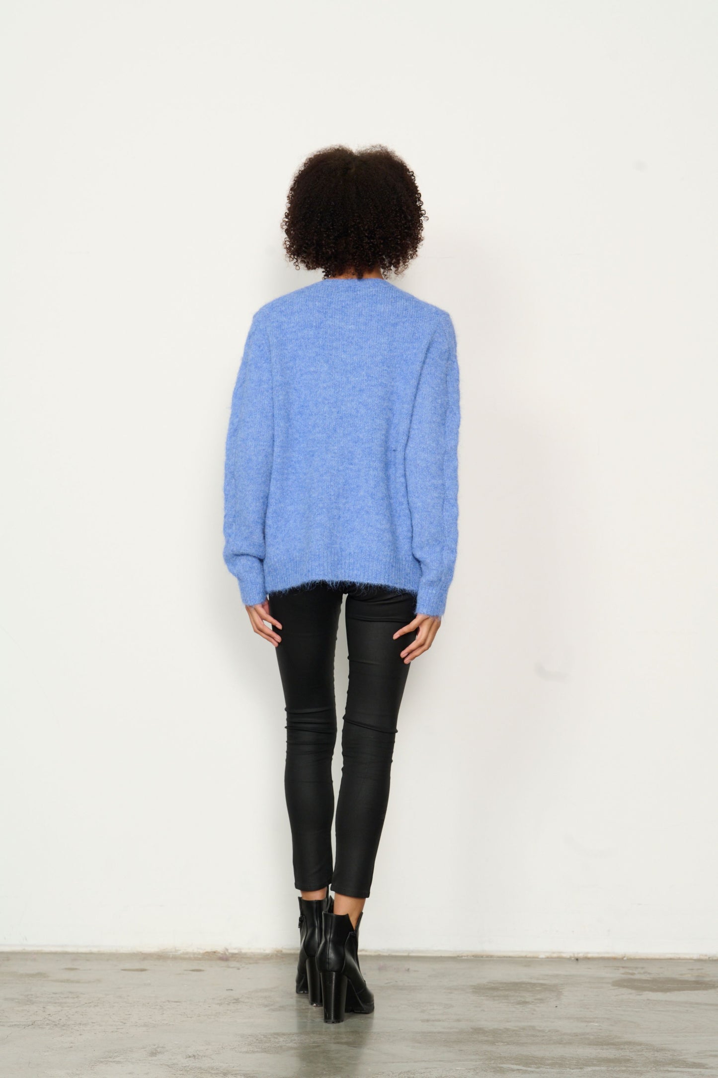 CAJU WOOL BLEND KNIT IN BLUE