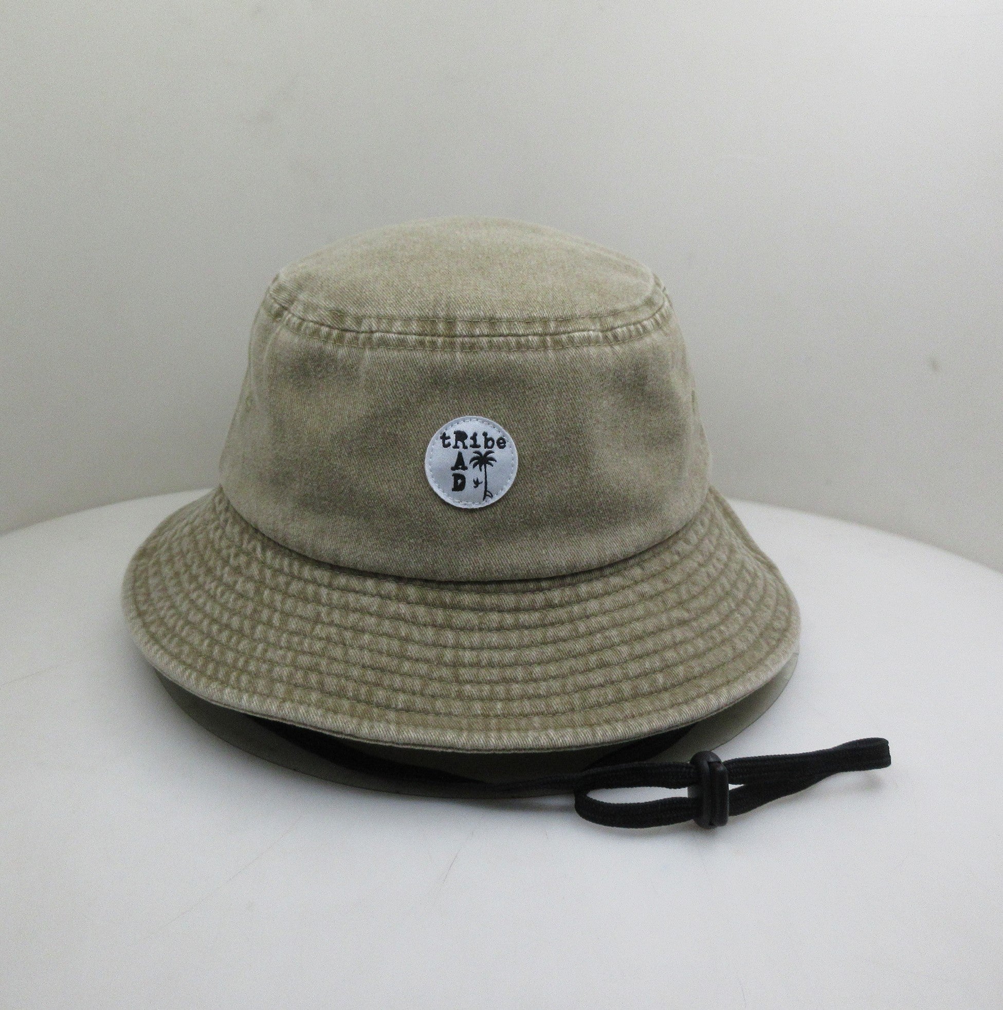 RAD TRIBE BUCKET HAT IN ACID WASH KHAKI – Too Pretty